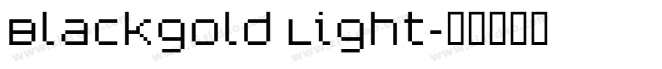 Blackgold Light字体转换